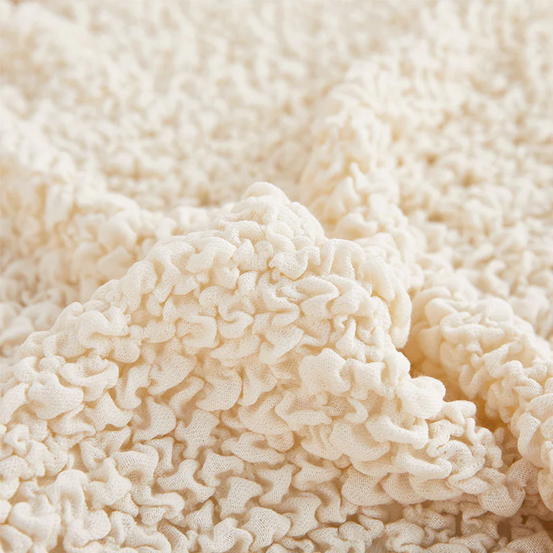 All-Season Cloud Bubble Textured Stretch Full-Cover Couch Cover - Image 3