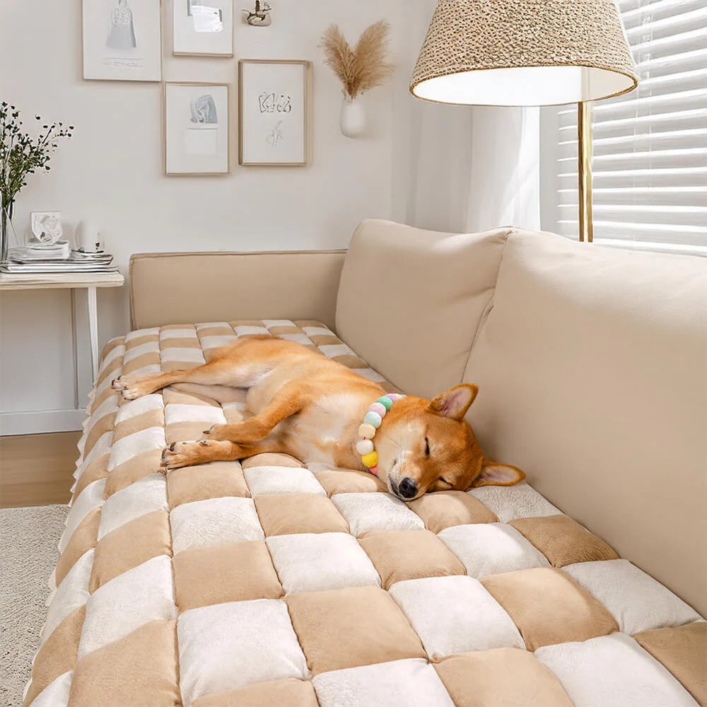 All-Season Plaid Pet Mat Scratch-Resistant Protector Couch Cover - Image 8