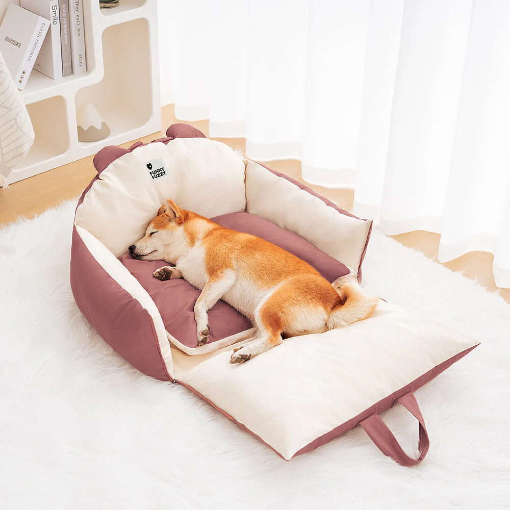 Bear Ears Pet Car Safety Bed Dog Car Seat Bed - Image 10
