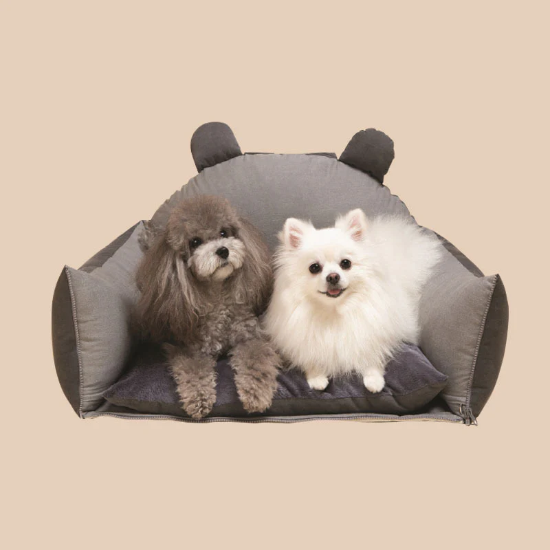 Bear Ears Pet Car Safety Bed Dog Car Seat Bed - Image 13