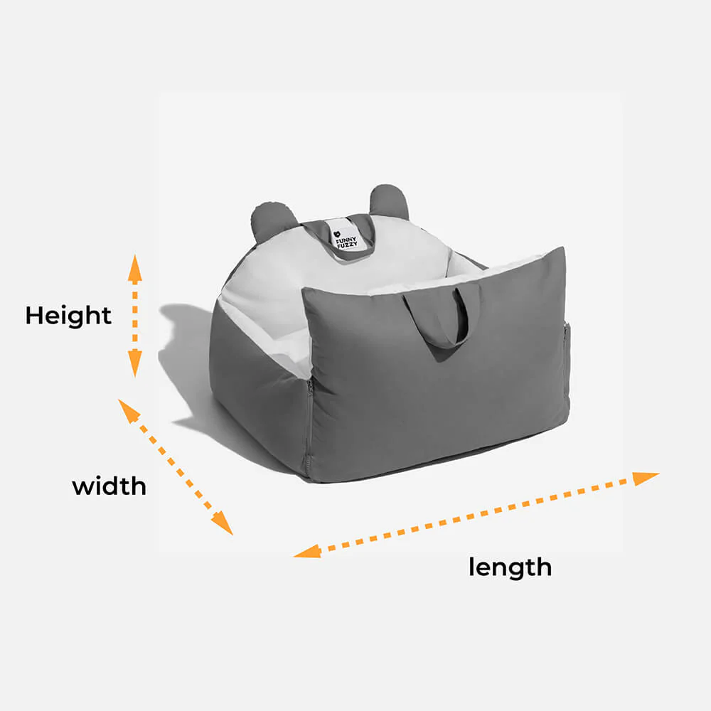 Bear Ears Pet Car Safety Bed Dog Car Seat Bed - Image 14