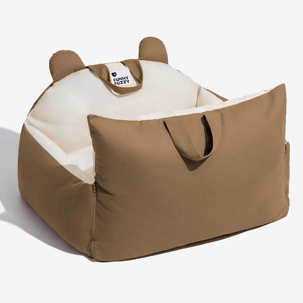 Bear Ears Pet Car Safety Bed Dog Car Seat Bed - Image 16