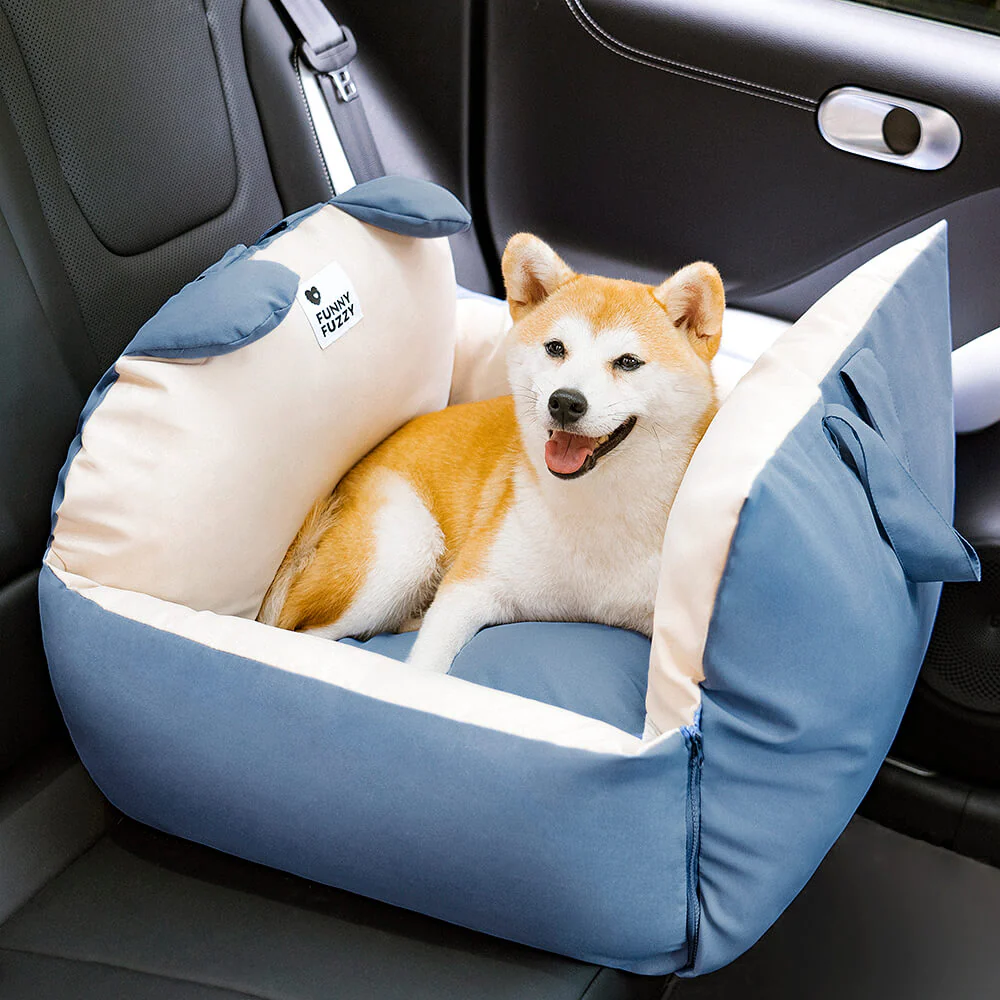 Bear Ears Pet Car Safety Bed Dog Car Seat Bed - Image 19