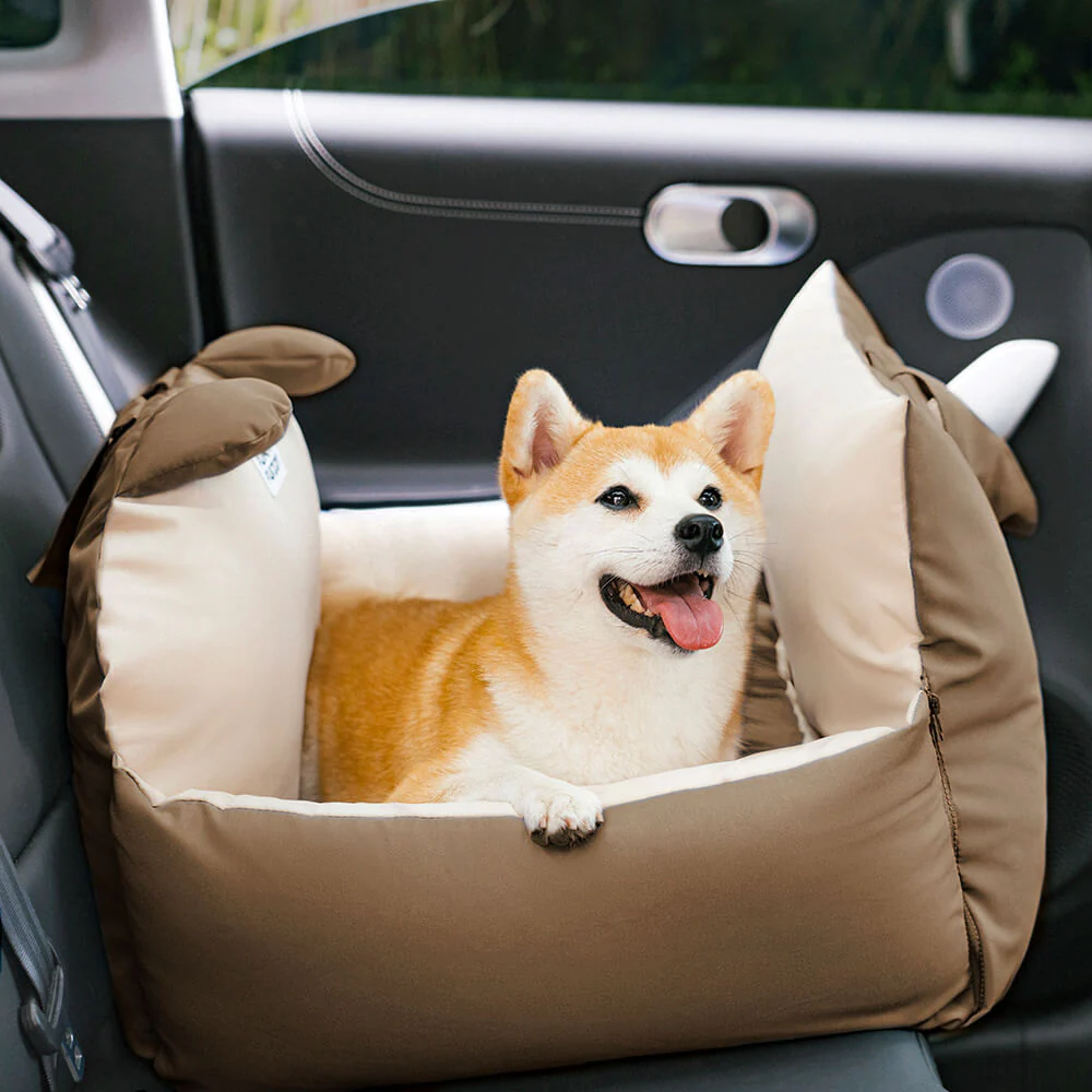 Bear Ears Pet Car Safety Bed Dog Car Seat Bed - Image 20