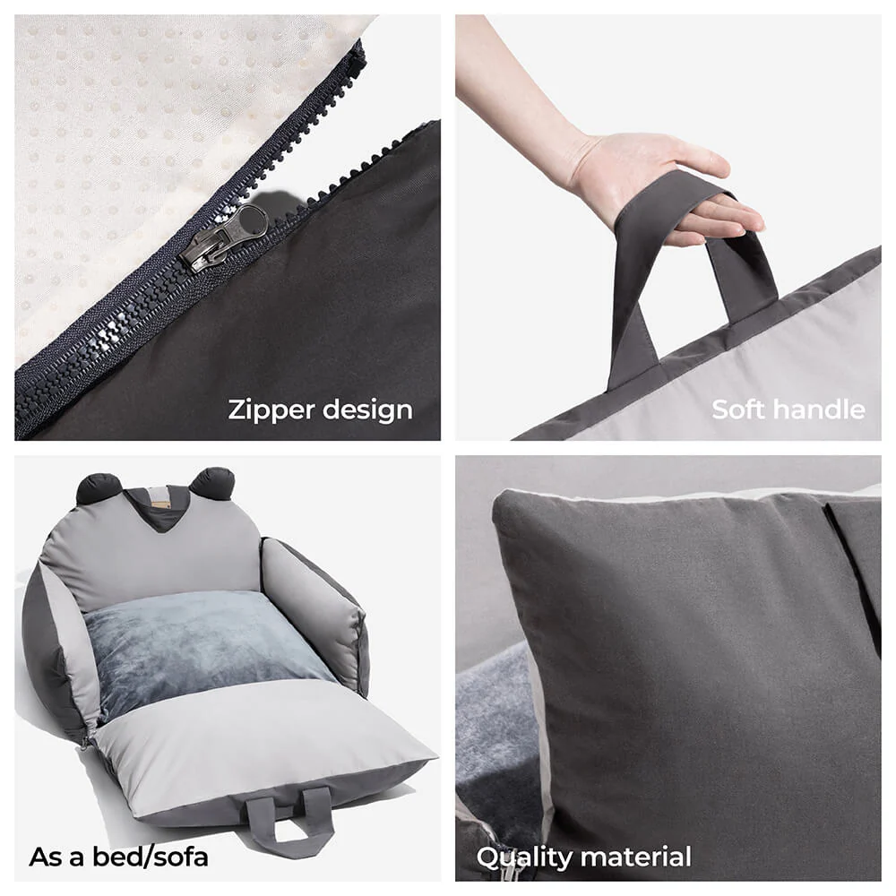 Bear Ears Pet Car Safety Bed Dog Car Seat Bed - Image 3