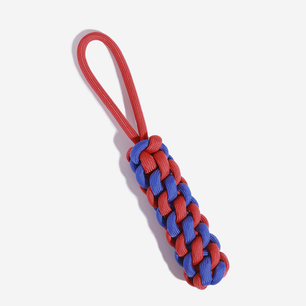 Braided Rope Stick Tug Dog Toy - Color Clash - Image 7