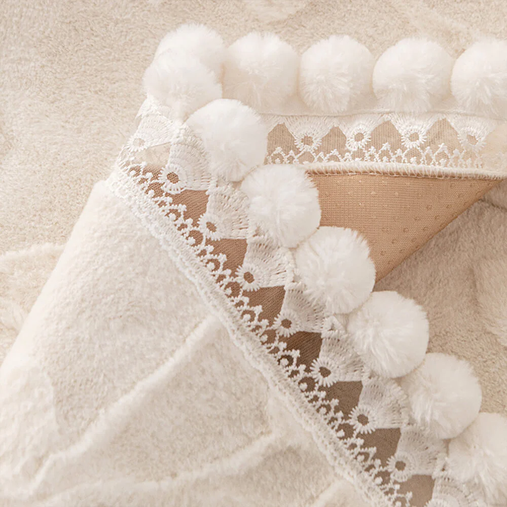 Branch Jacquard Elegant Decorative Plush Non-Slip Couch Cover - Image 7