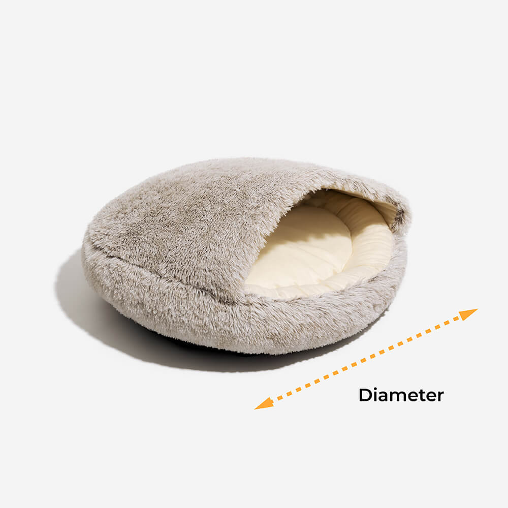 Calming Plush Semi-Enclosed Pet Nest Pita Bed For Dogs - Image 10