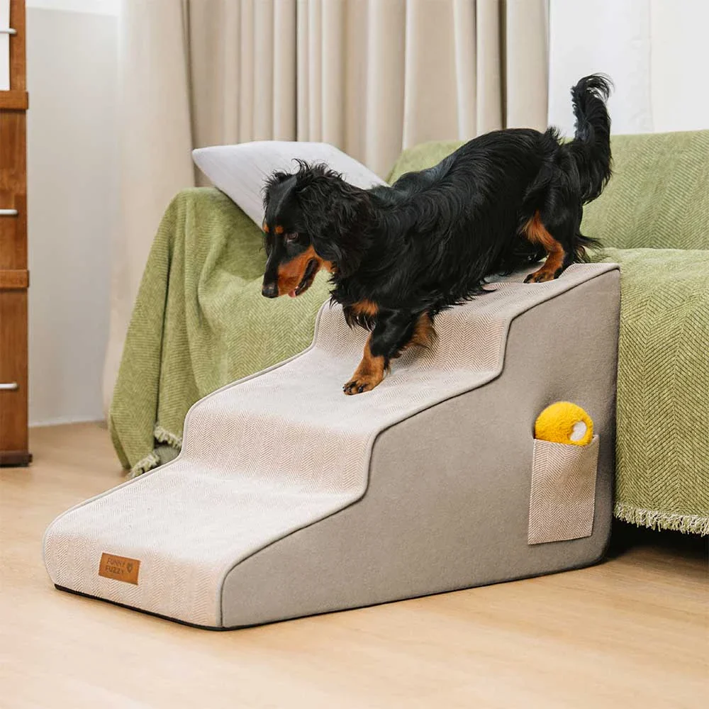 Chenille Extra Wide Non-Slip Removable Sponge Pet Stairs - SafeRamp - Image 10