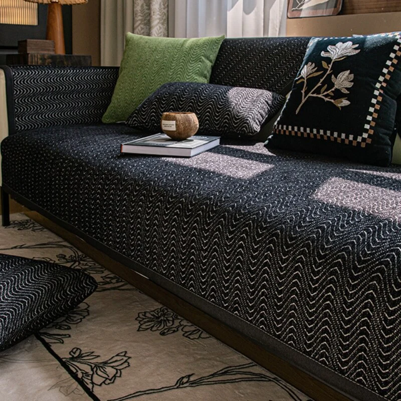 Chenille French Elegance Anti-Scratch Sofa Protector Couch Cover - Image 3