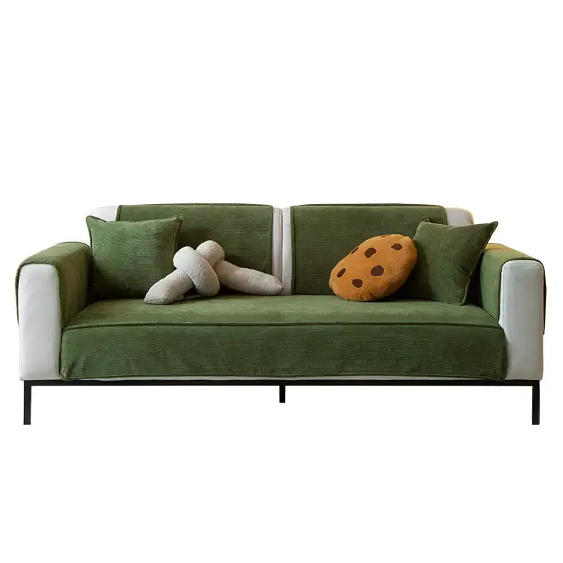 Chic Corduroy Sofa Protector Anti-slip Couch Cover - Image 12