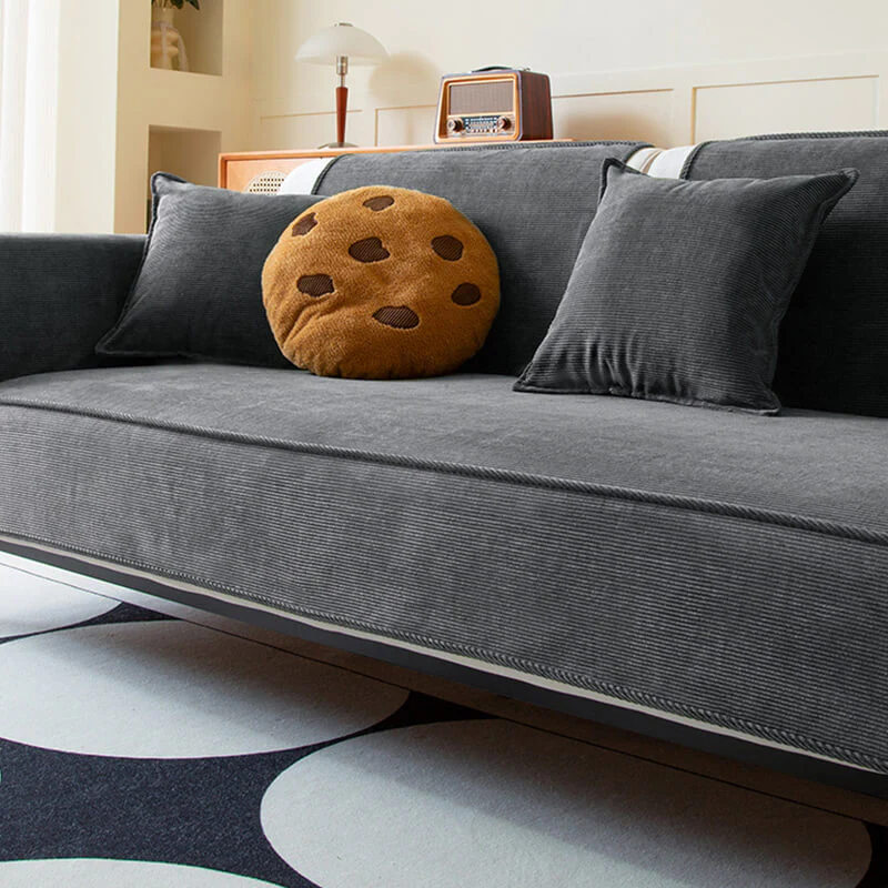 Chic Corduroy Sofa Protector Anti-slip Couch Cover - Image 3