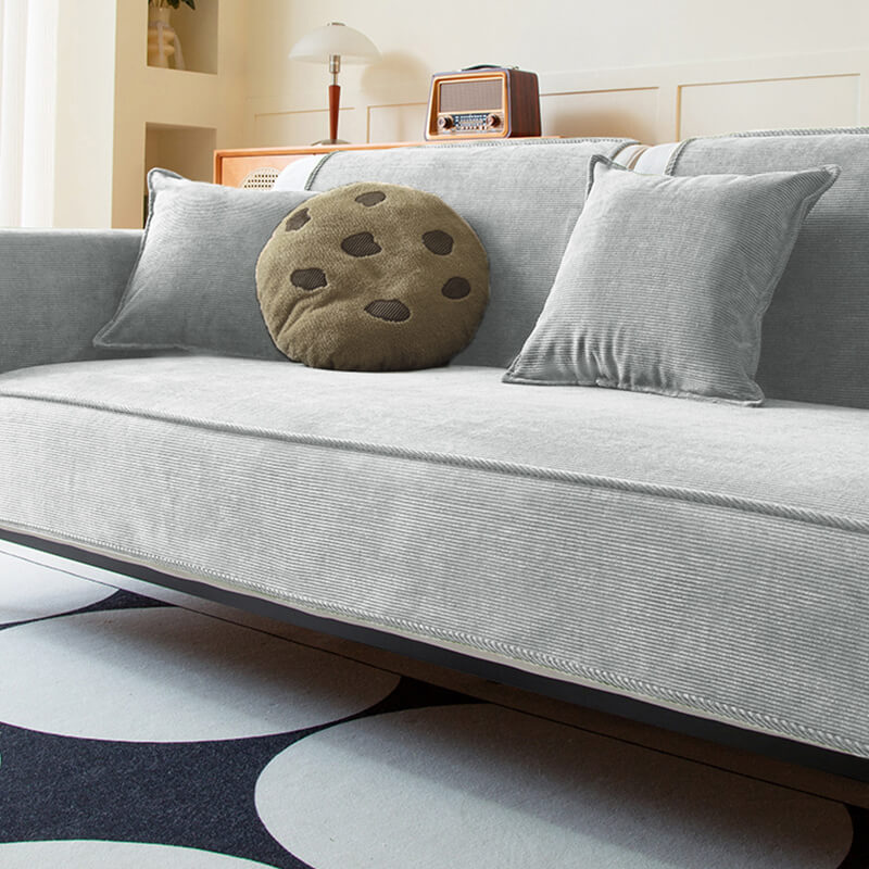 Chic Corduroy Sofa Protector Anti-slip Couch Cover - Image 9