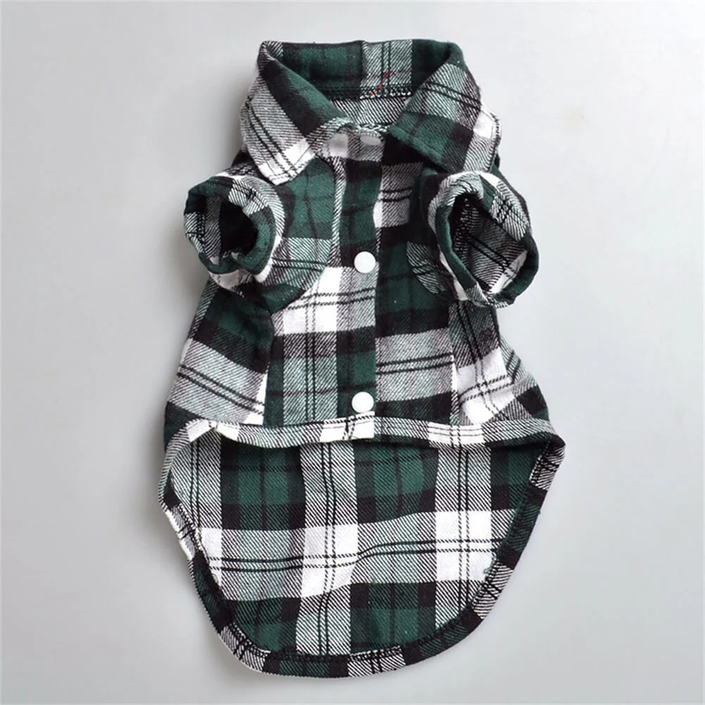 Classic Plaid Dog Shirt - Cozy and Stylish for Every Occasion - Image 4