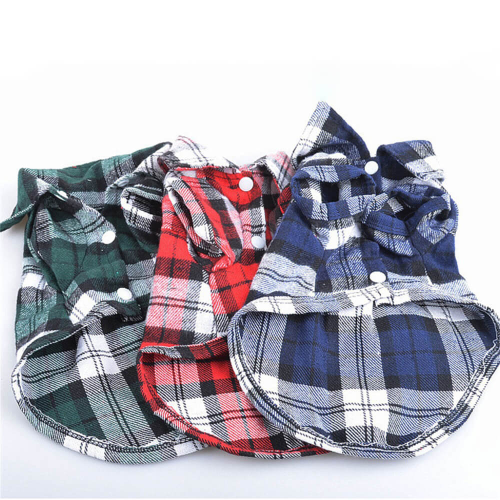 Classic Plaid Dog Shirt - Cozy and Stylish for Every Occasion - Image 7