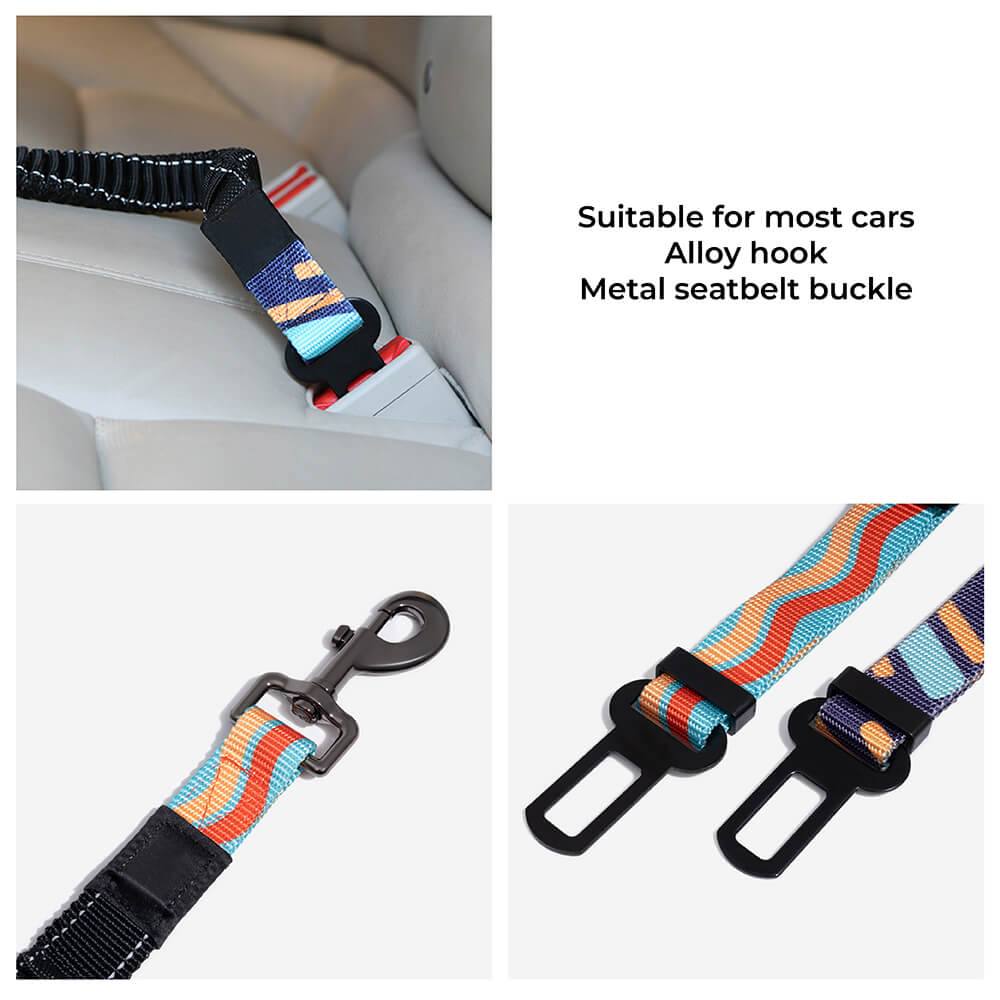 Colorful Buffer Adjustable Cool Dog Accessories Car Seat Belt - Image 5
