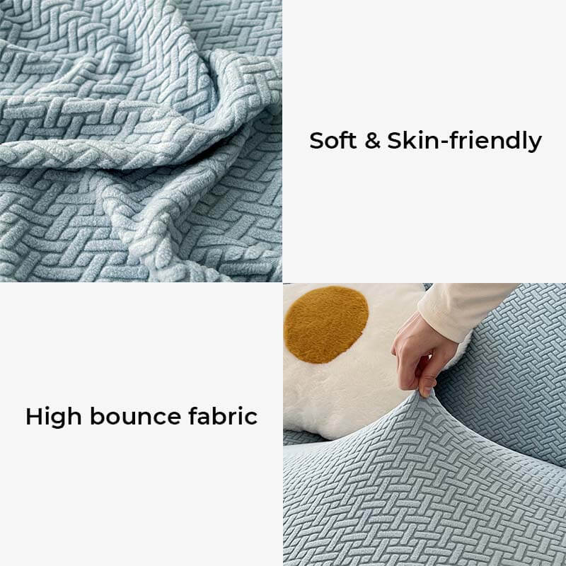 Colourful Fleece Sofa Cover Furniture Protector Couch Cover - Image 3