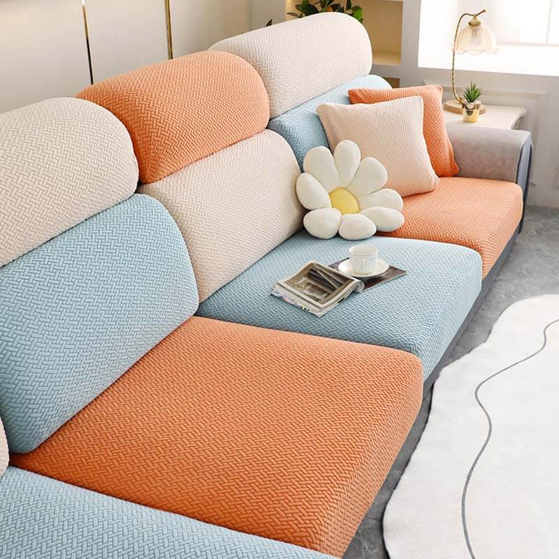 Colourful Fleece Sofa Cover Furniture Protector Couch Cover - Image 6