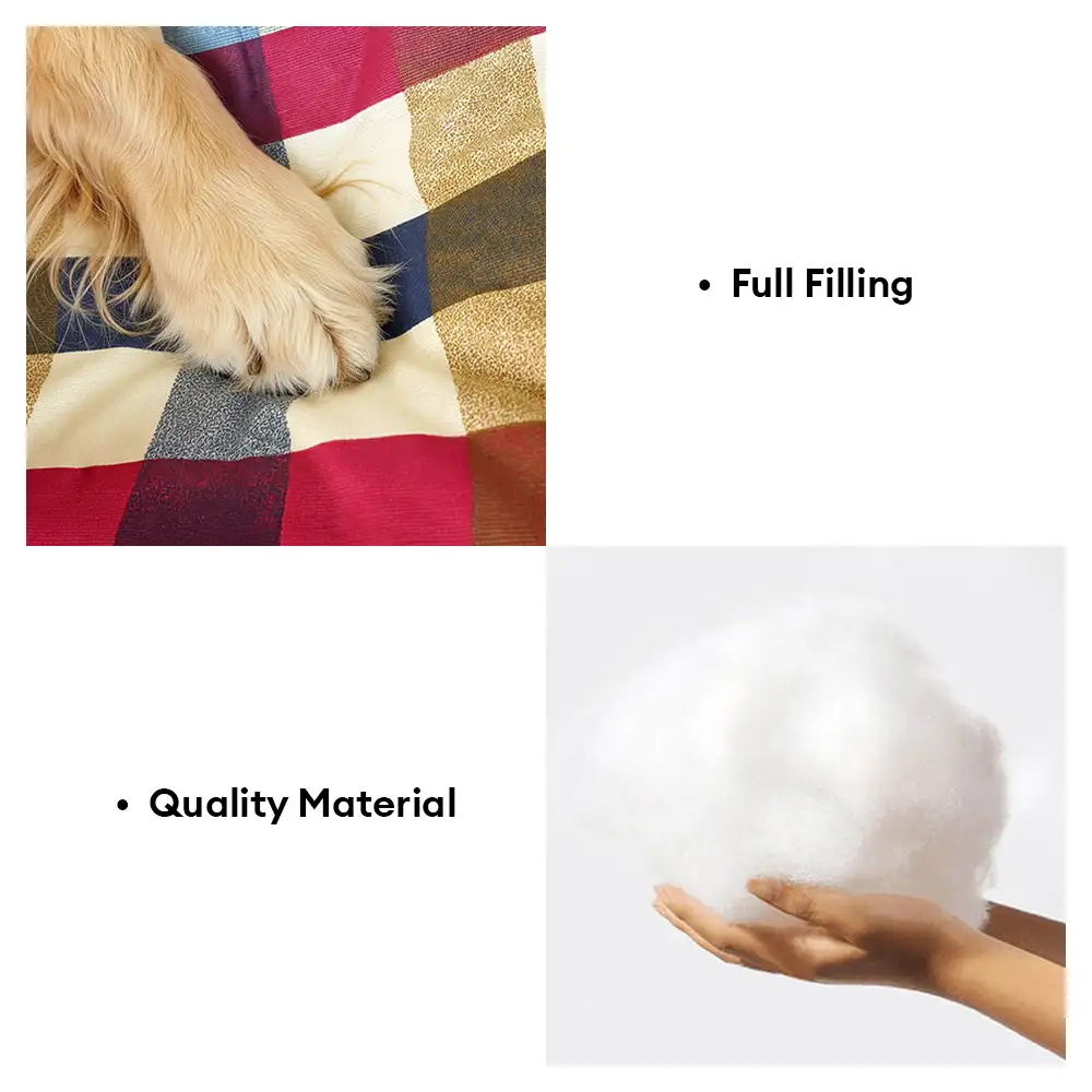 Cotton Canvas Fabric Breathable Scratch-Resistant Dog Sofa Bed - Image 5