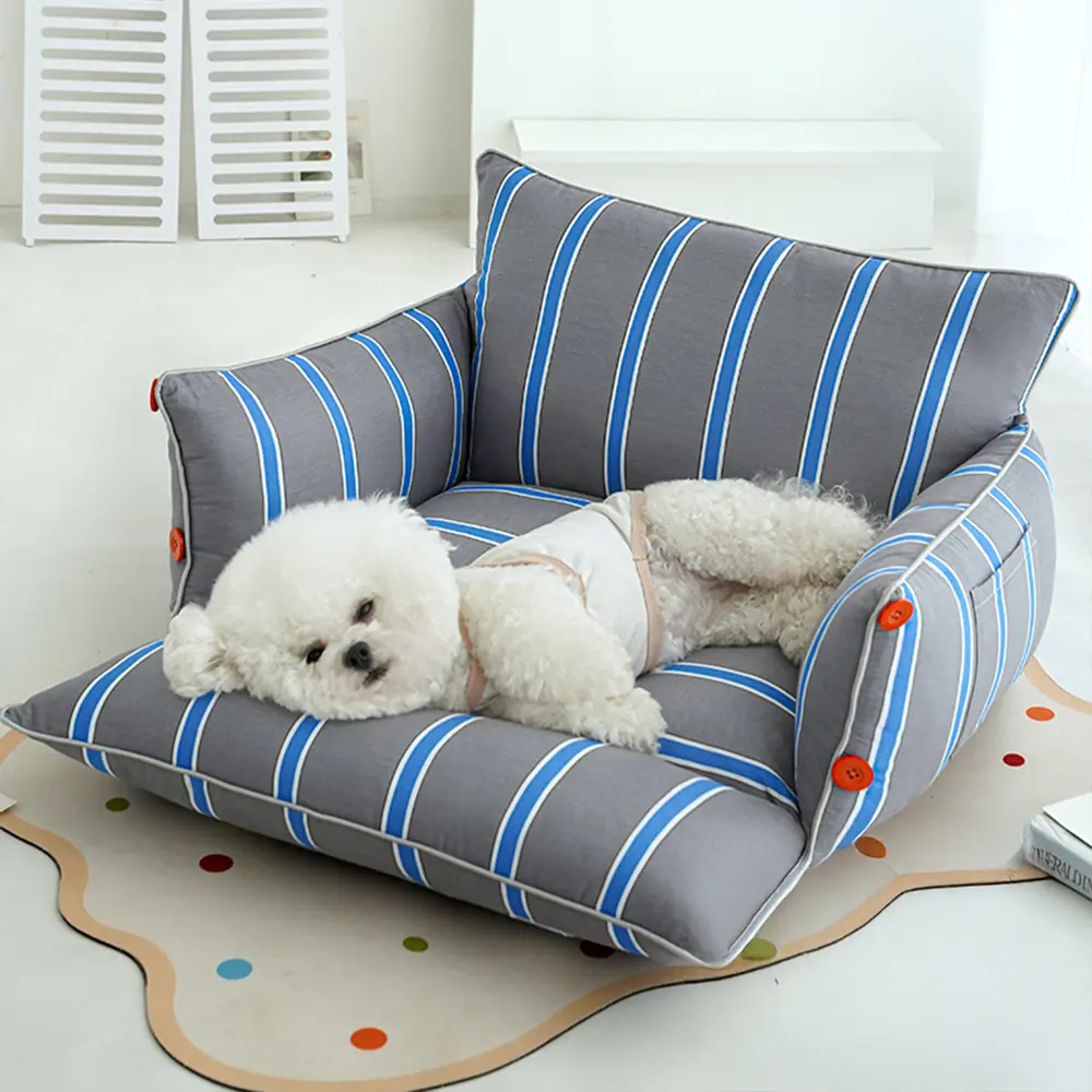 Cotton Comfort Calming Bed Dog Sofa Bed - Image 10