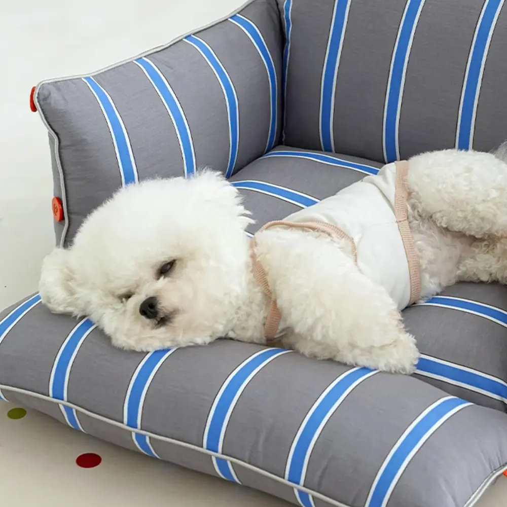 Cotton Comfort Calming Bed Dog Sofa Bed - Image 6
