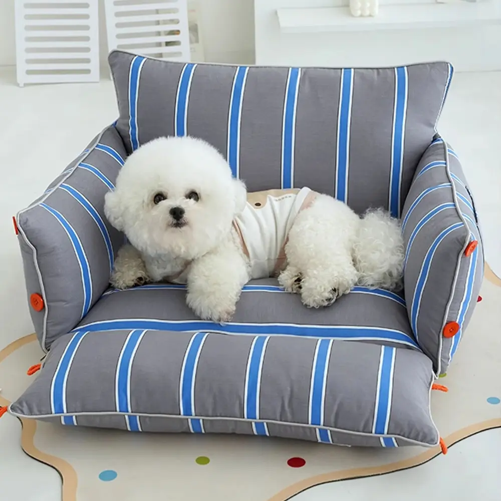 Cotton Comfort Calming Bed Dog Sofa Bed - Image 7