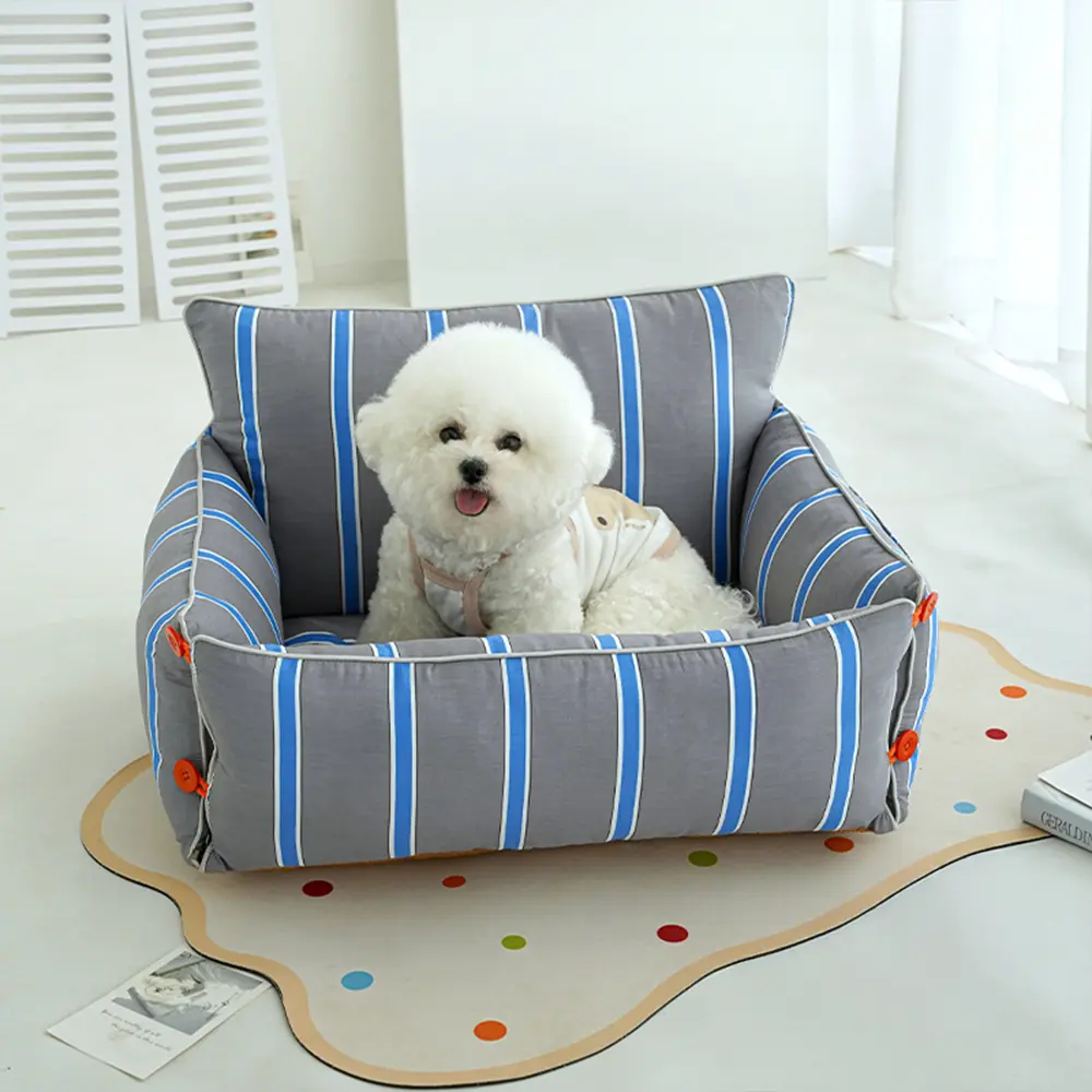 Cotton Comfort Calming Bed Dog Sofa Bed - Image 9