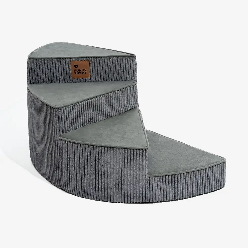 Cozy Corduroy Joint-Friendly Removable Spiral Pet Stairs - CreamyStep - Image 14