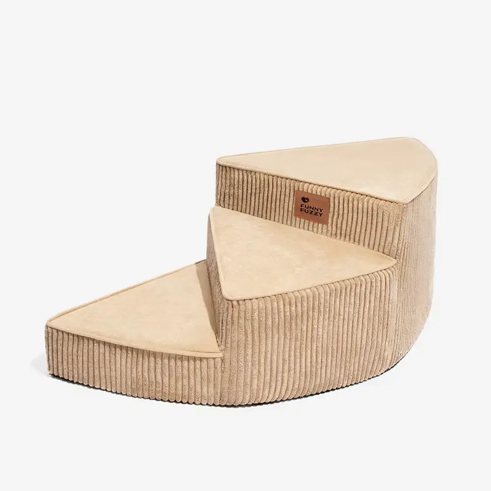Cozy Corduroy Joint-Friendly Removable Spiral Pet Stairs - CreamyStep - Image 26