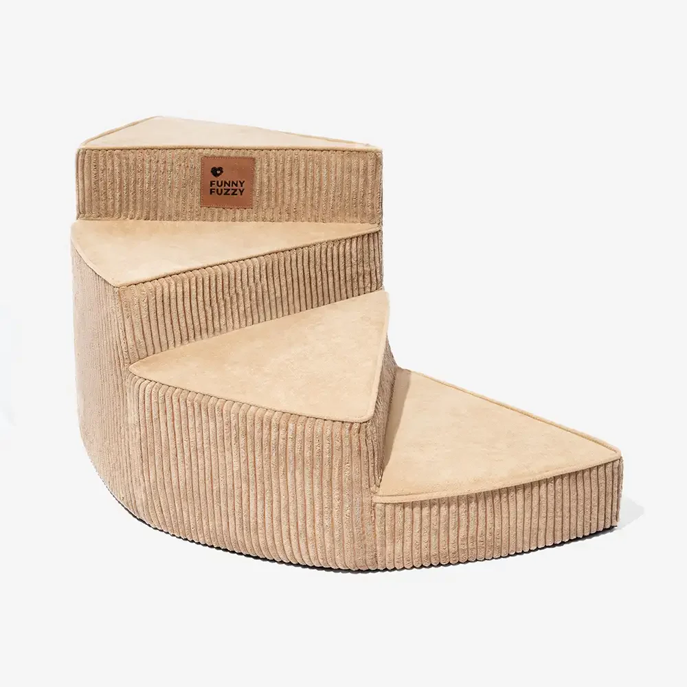 Cozy Corduroy Joint-Friendly Removable Spiral Pet Stairs - CreamyStep - Image 27