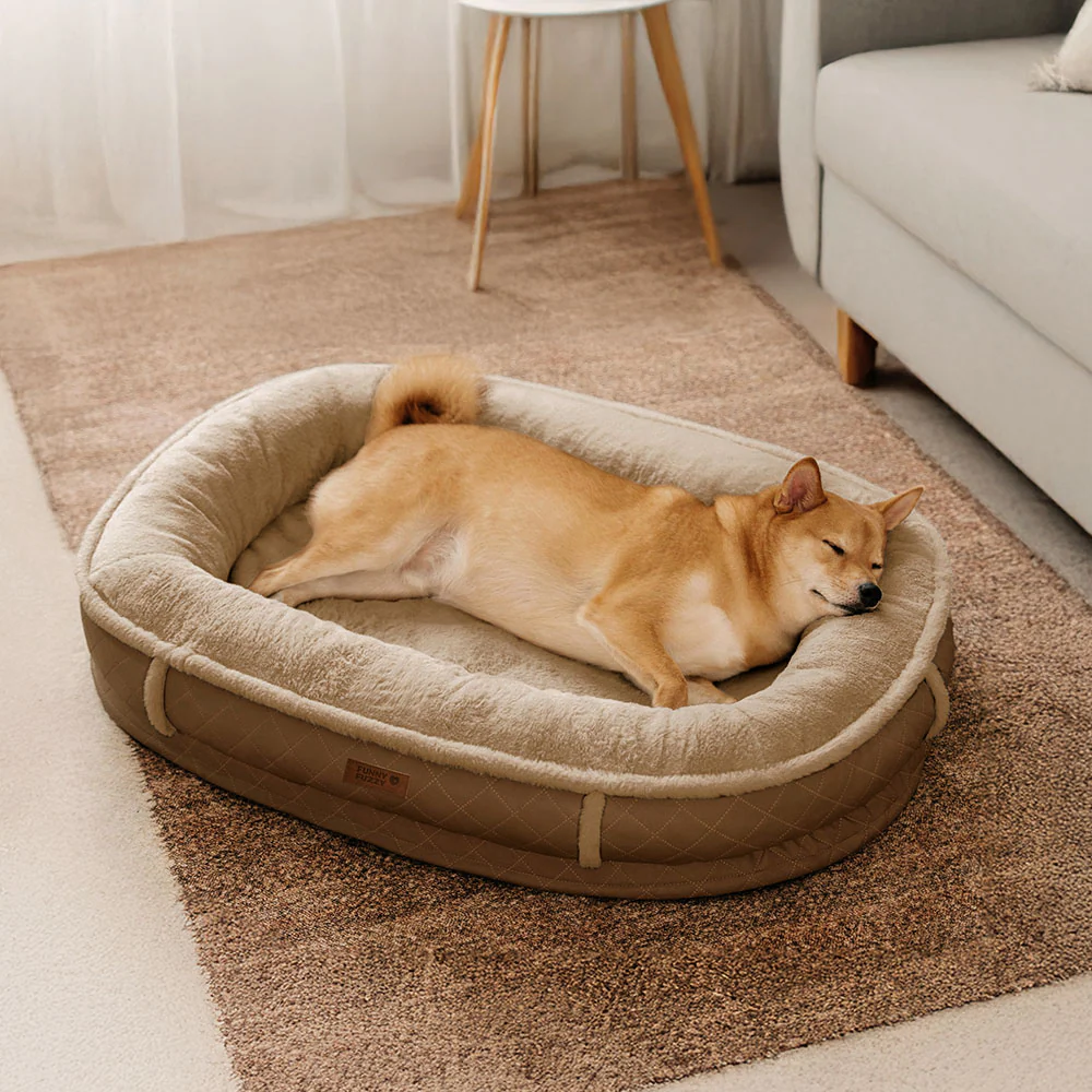 Deluxe Faux Leather & Plush Removable Orthopedic Donut Dog Bed - WarmNest - Image 16