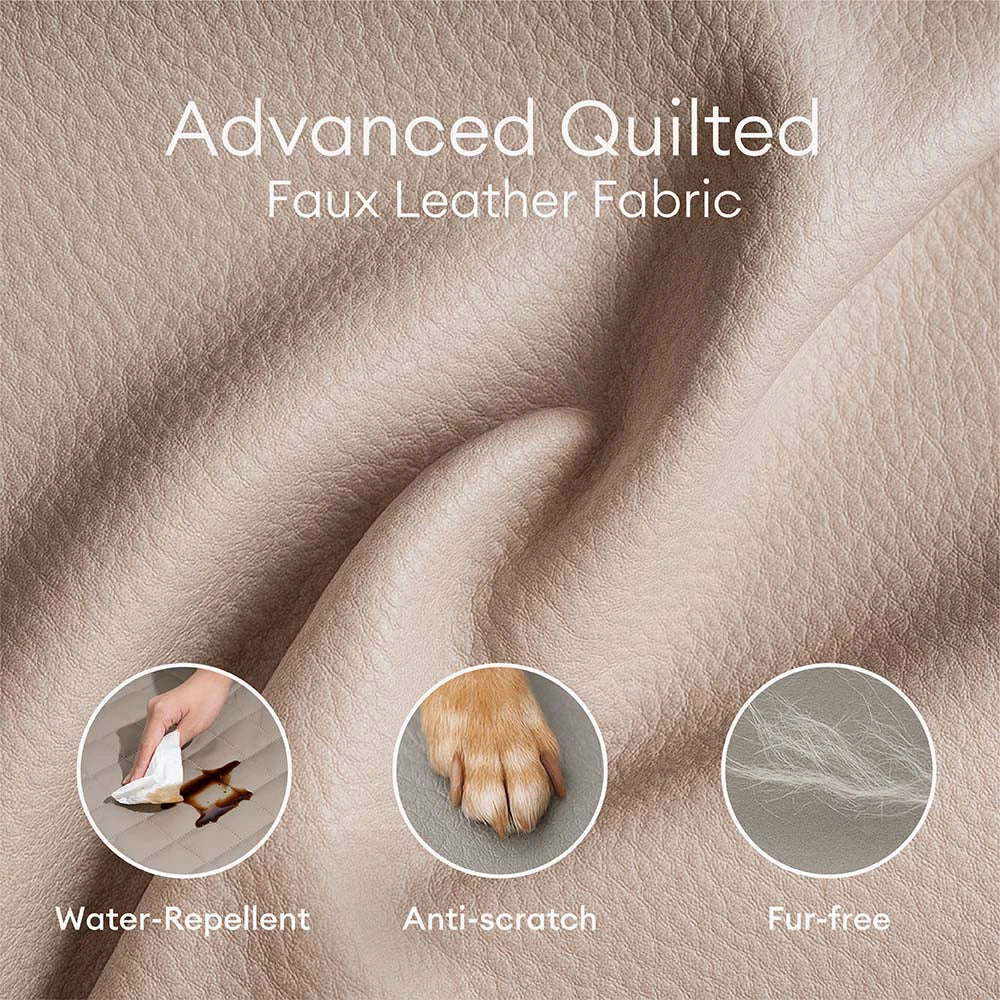 Deluxe Faux Leather & Plush Removable Orthopedic Donut Dog Bed - WarmNest - Image 4