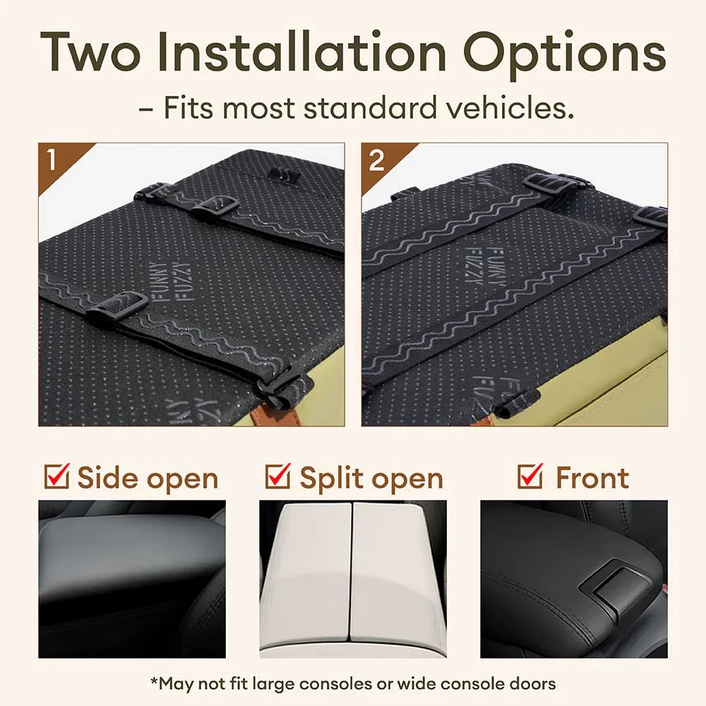 Deluxe Faux Leather Safety Center Console Pet Car Seat and Carrier - Urban Voyager - Image 10