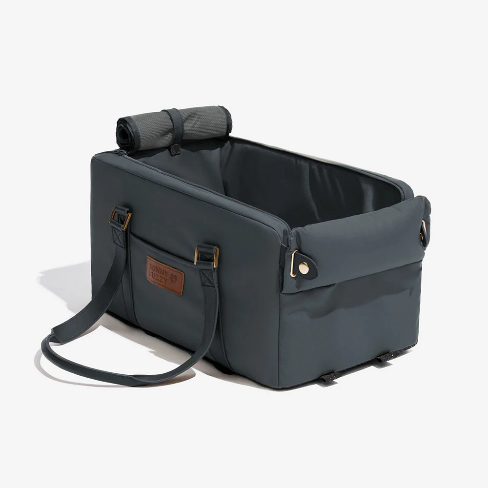 Deluxe Faux Leather Safety Center Console Pet Car Seat and Carrier - Urban Voyager - Image 19