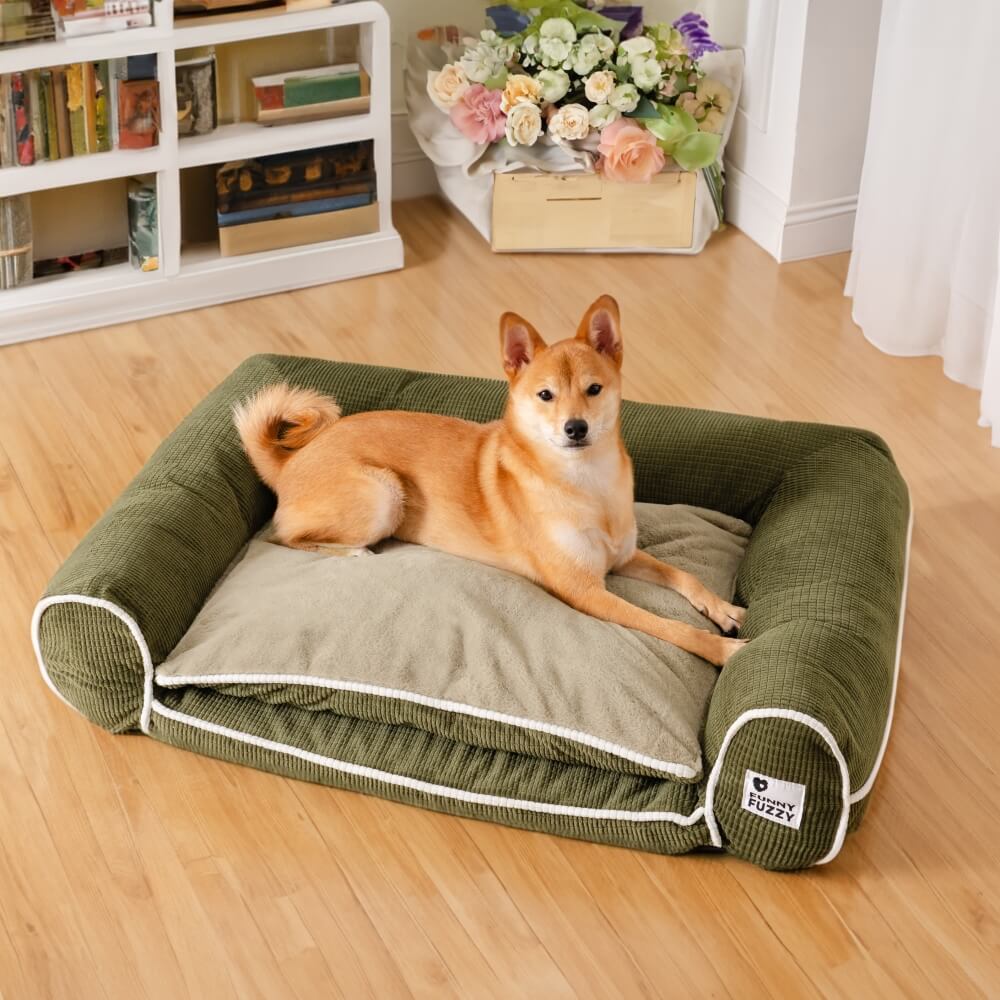 Deluxe Flannel Double-Layer Orthopedic Dog Sofa Bed - Image 14