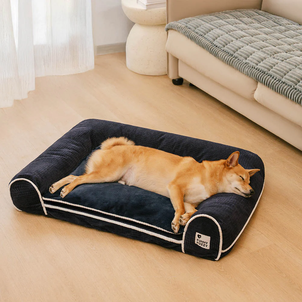 Deluxe Flannel Double-Layer Orthopedic Dog Sofa Bed - Image 15