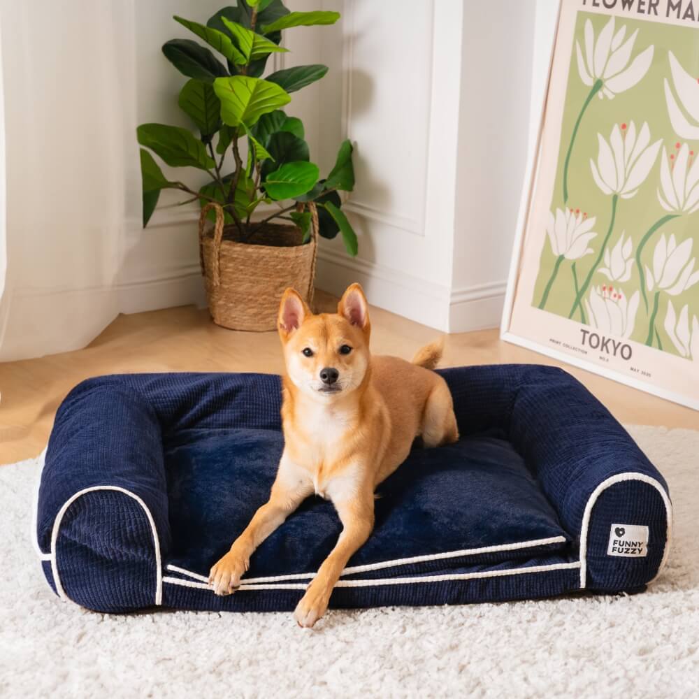 Deluxe Flannel Double-Layer Orthopedic Dog Sofa Bed - Image 16