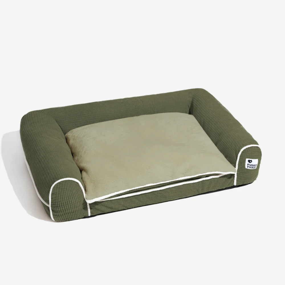 Deluxe Flannel Double-Layer Orthopedic Dog Sofa Bed - Image 21