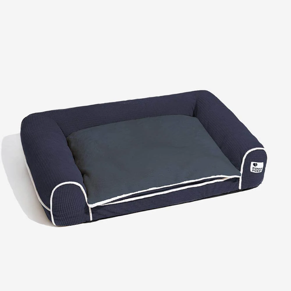 Deluxe Flannel Double-Layer Orthopedic Dog Sofa Bed - Image 23