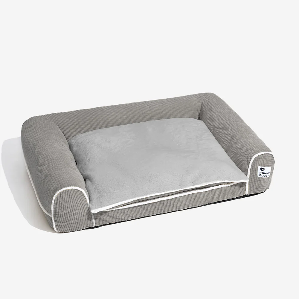 Deluxe Flannel Double-Layer Orthopedic Dog Sofa Bed - Image 24