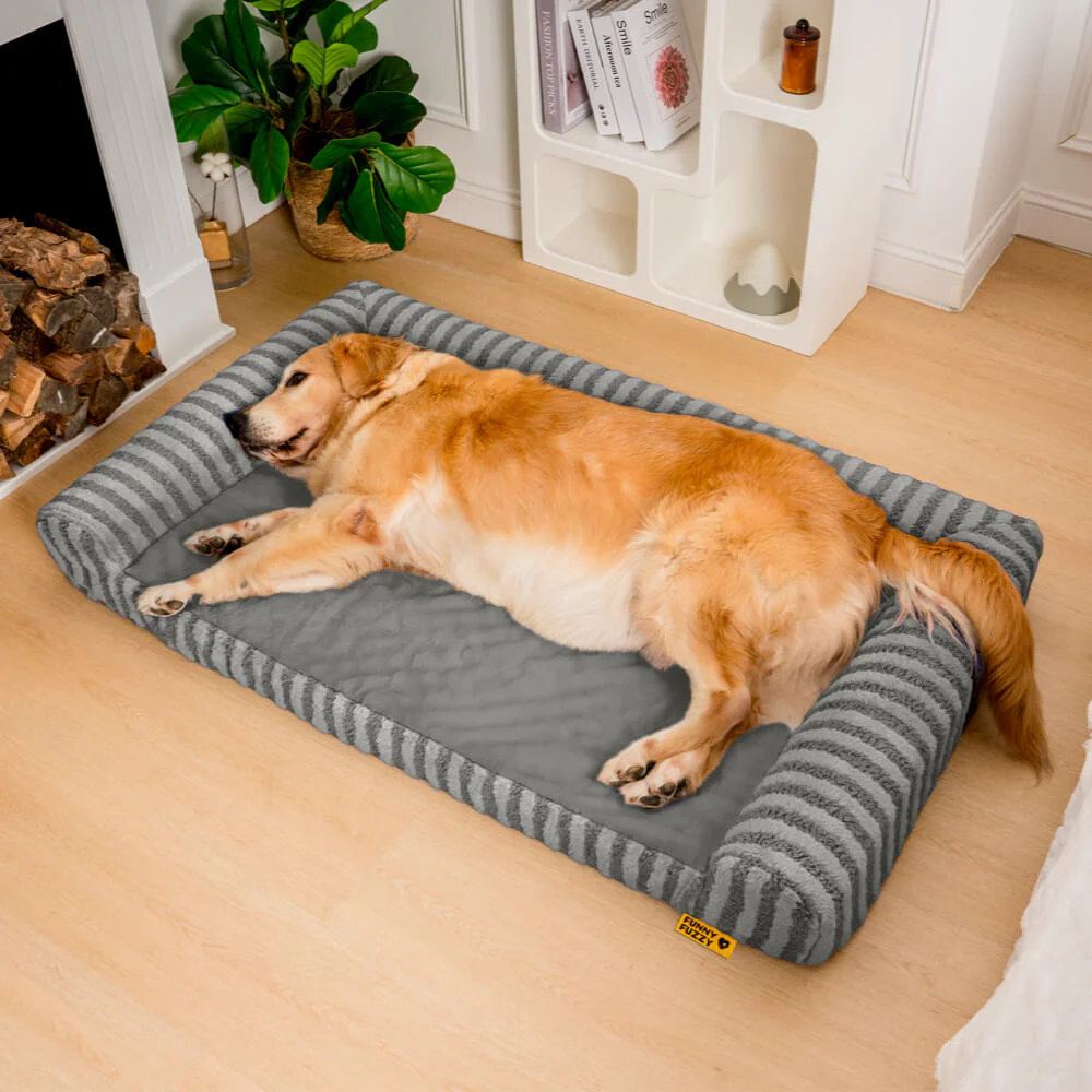 Deluxe Fluffy Full Support Anxiety Relieving Large Dog Bed - Image 3