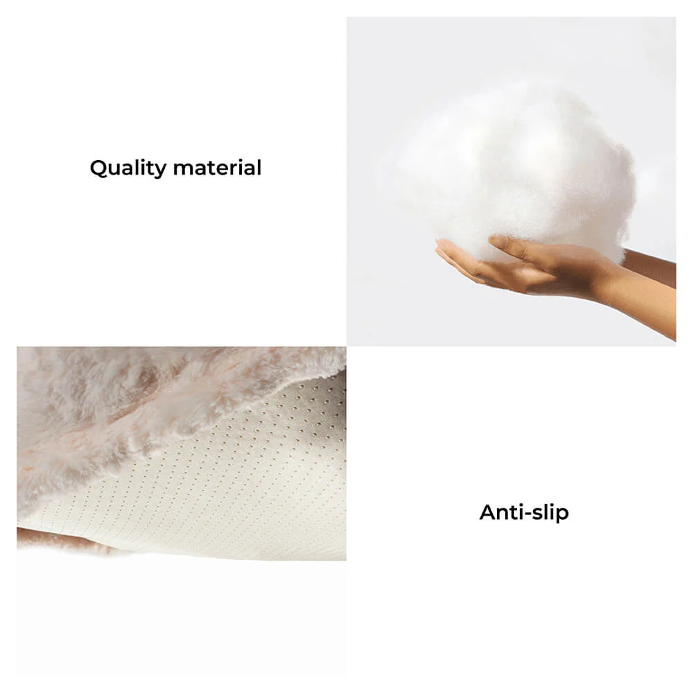 Warming Fluffy Bone Cloud Shape Calming Dog Bed - Image 8