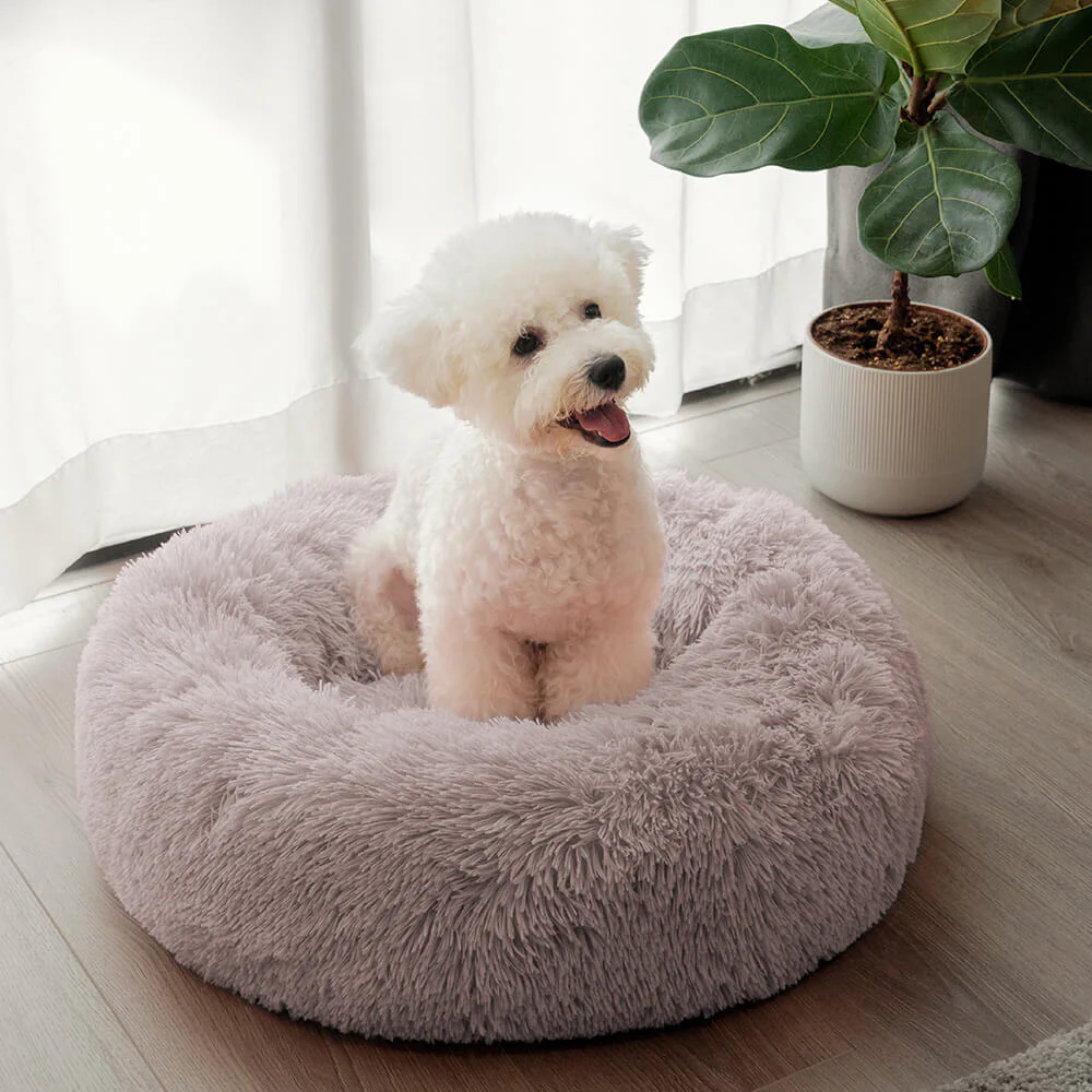 Fuzzy Round Fluffy Dog Bed - Image 14