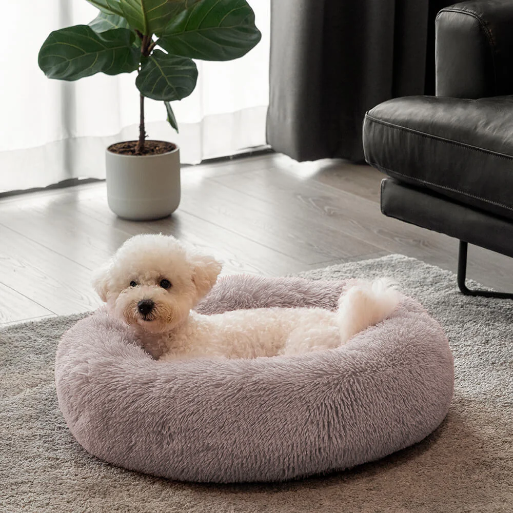 Fuzzy Round Fluffy Dog Bed - Image 4
