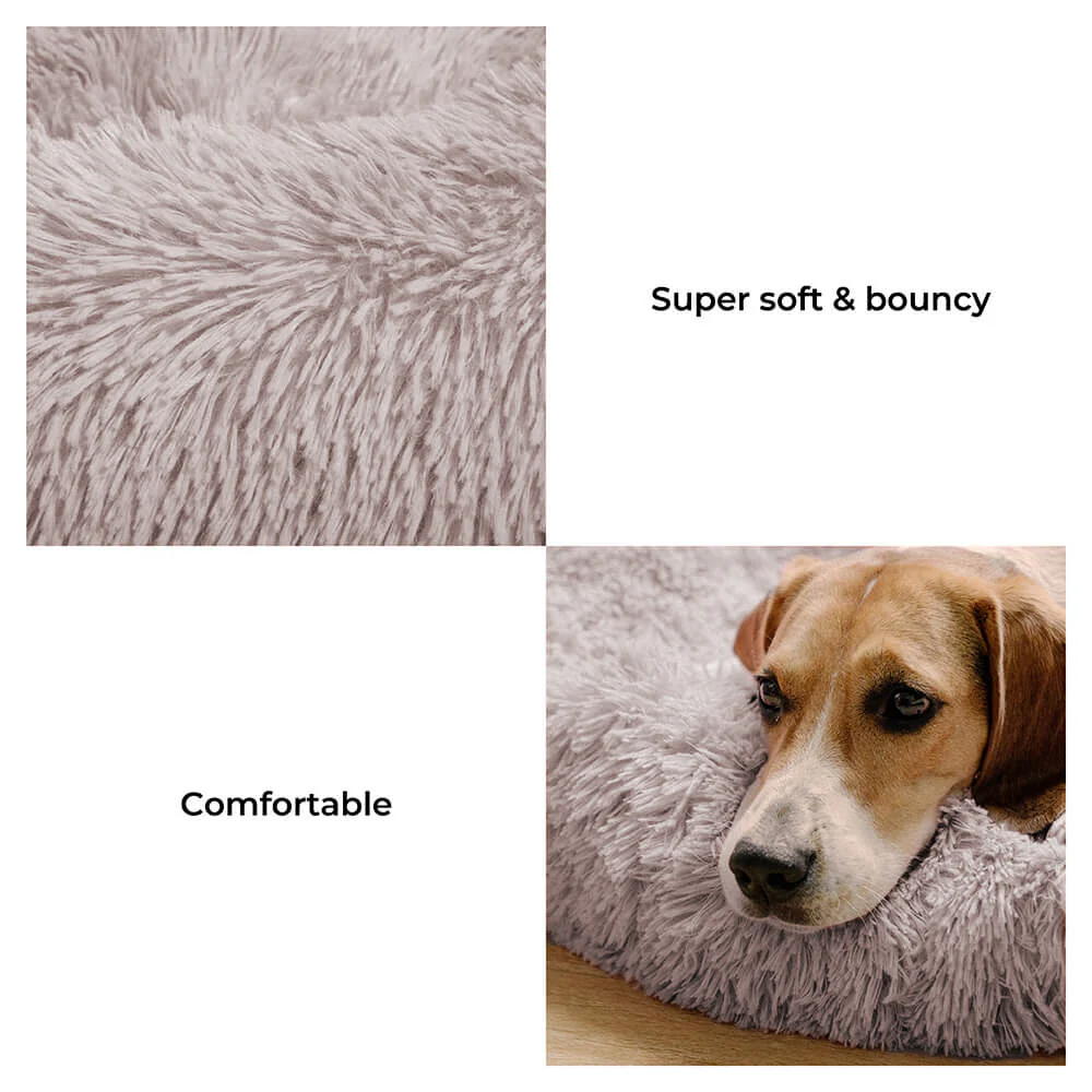 Fuzzy Round Fluffy Dog Bed - Image 7