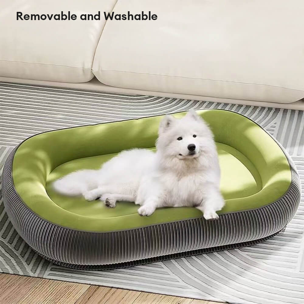 Durable Scratch-Resistant Suede Surface Dog Bed - Image 6