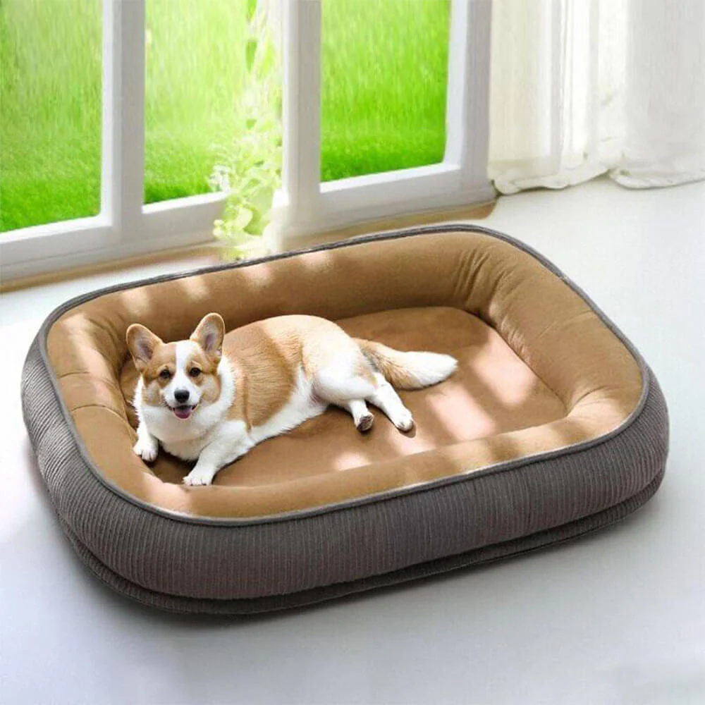 Durable Scratch-Resistant Suede Surface Dog Bed - Image 9