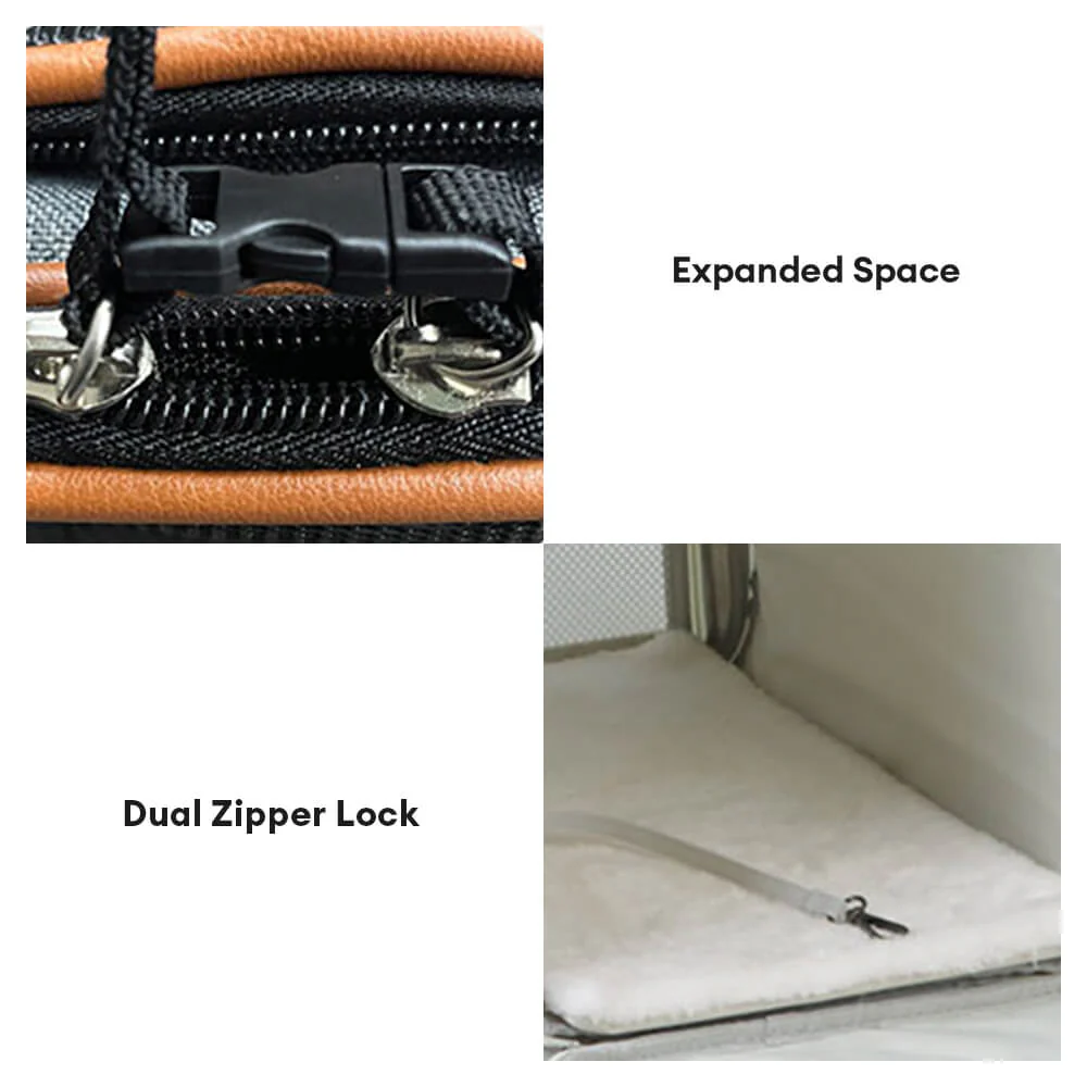 Expandable Large-Space Single Shoulder Handbag Travel Cat Carrier Bag - Image 10