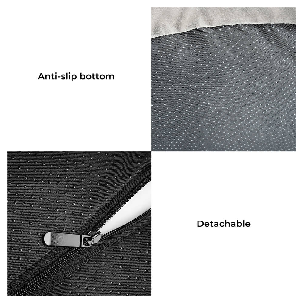 Faux Fleece & Suede Full Support Orthopedic Dog Bed - Image 9