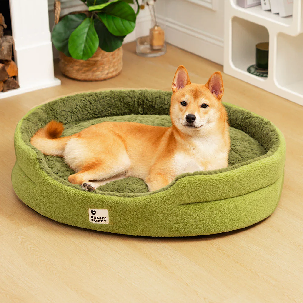 Fluffy Fleece Moss 2 in 1 Multifunction Comfort Dog Bed - Image 3